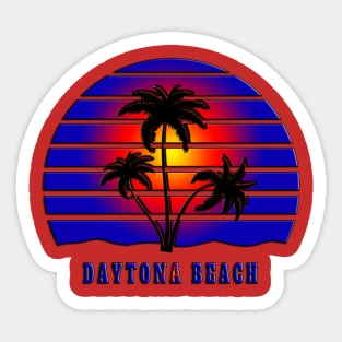 Daytona Beach Florida Vacation Souvenir Sticker